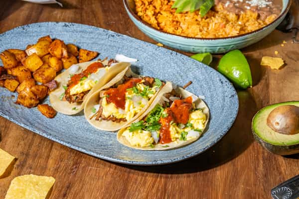 Barbacoa Breakfast Tacos