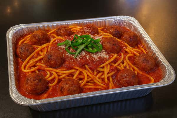 Linguine Meatballs Tray