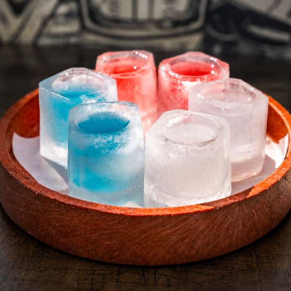 Red, White & Blue Ice Shots $11 each