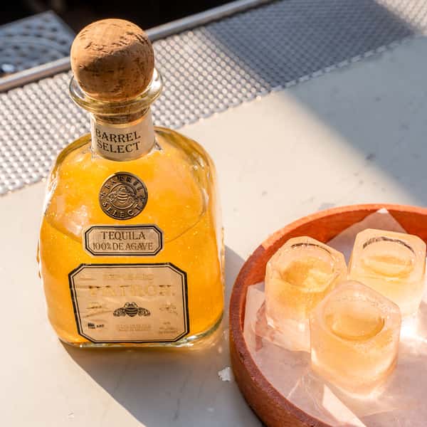 Sunlit Patron Reposado Ice Shots $12 Each