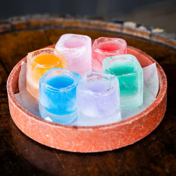 Rainbow Ice Shots $12