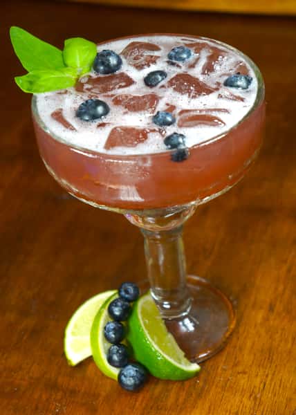 Blueberry Basil Margarita