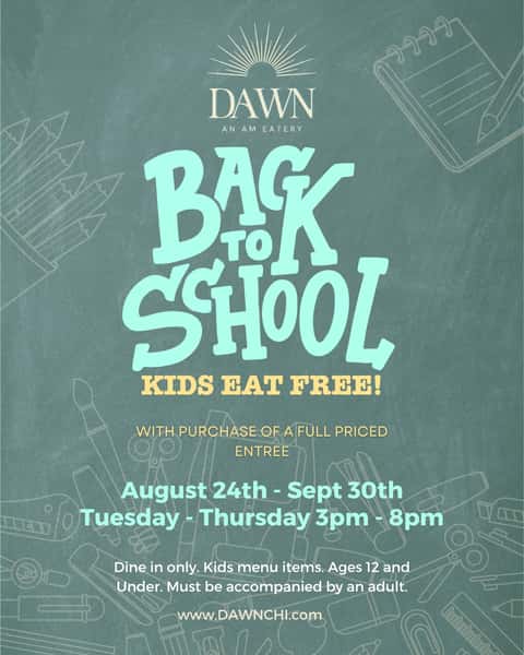 Family dinners are a little sweeter at Dawn. ☀️
Bring the little ones and enjoy your favorite Southern-inspired dishes while making more memories around the table. Kids eat free starting at 3 PM, every day through September 30!
Because everyday begins at Dawn, and the best moments are the ones we share.
#DawnAMEatery #KidsEatFree #FamilyDining #HydeParkChicago #EverydayBeginsAtDawn