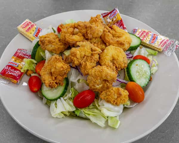 fried shrimp salad