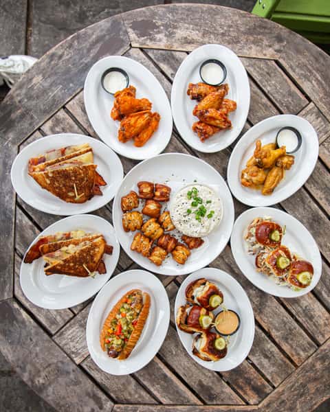 Variety of entrees at Crooked Hammock