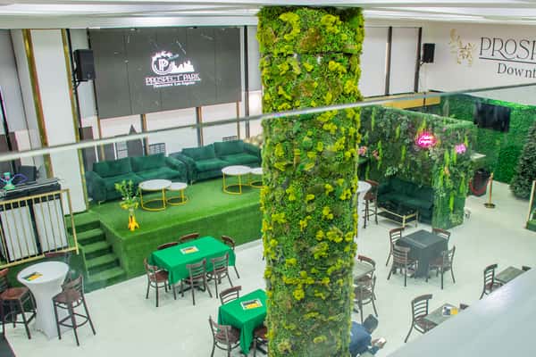 This is a vibrant and modern event venue at Prospect Park in Downtown Los Angeles.