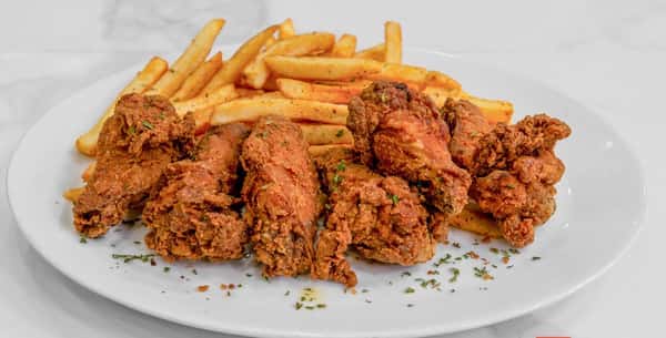 6 Pc Wing & Fries