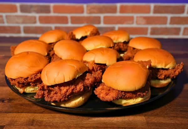 chicken sandwich tray
