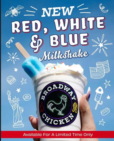 Red, White & Blue Milkshake
