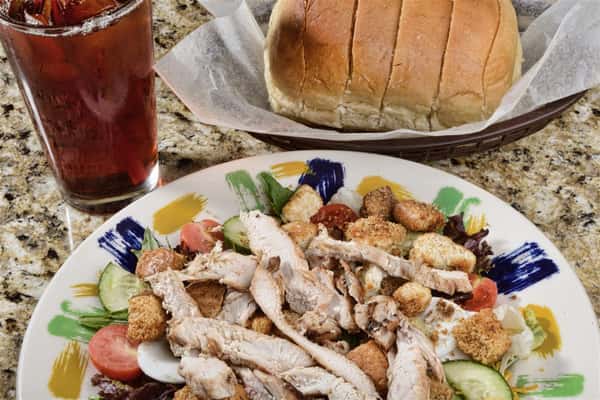 Chicken Tender Salad Our Menu Emeralds Restaurant Restaurant in