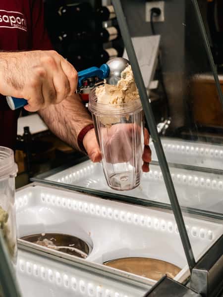 Scooping Gelato