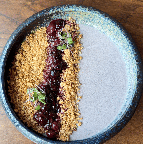 Blueberry Cobbler Panna Cotta