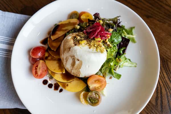 Peach Burrata Salad