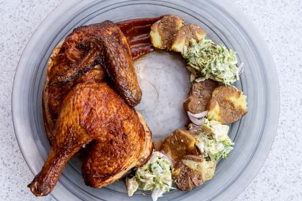 chicken on a plate