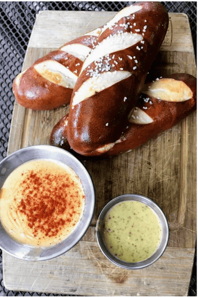 Warm Bavarian Pretzels and Beer Cheese Fondue