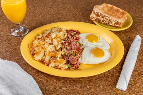 Corned Beef Hash And Eggs