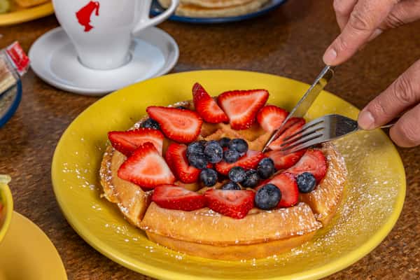 Strawberry waffles