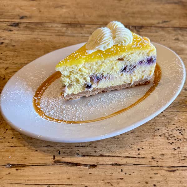 Lemon Blueberry Cheesecake Slice