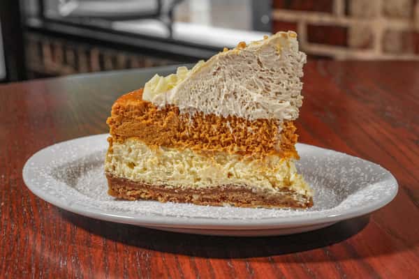 Pumpkin Toffee Cheesecake Slice