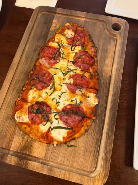 Salami and Tomato Flatbread