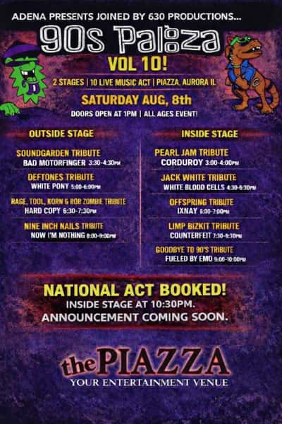 90's Palooza VOL 10 - New Venue - NATIONAL Headliner