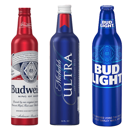 BUD ALUMINUM BEER BUCKETS