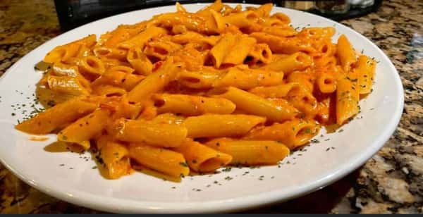Penne Pasta with creamy red sauce