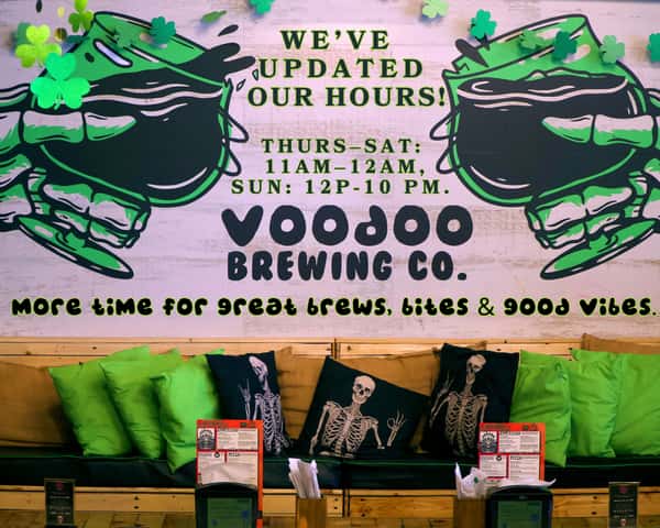 We're making a slight adjustment to our hours to better serve you with the best craft brews, delicious food, and unbeatable vibes.