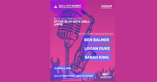 Bull City Summit Showcase 2023: Ben Balmer, Logan Duke, & Sarah King