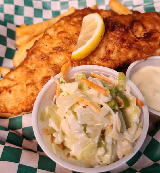 Delicious battered fish