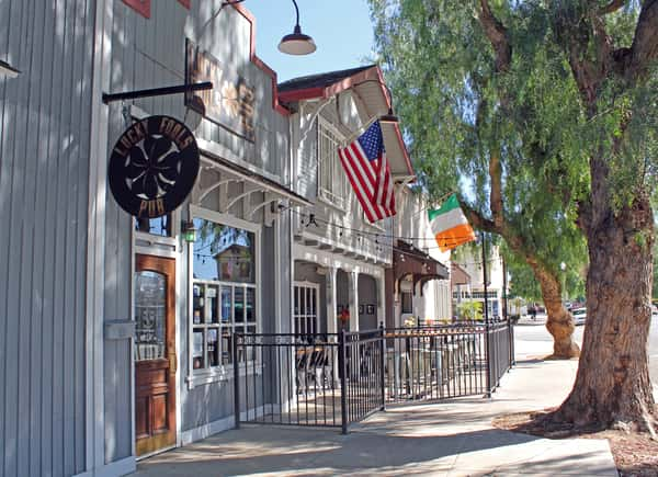 sign and flags