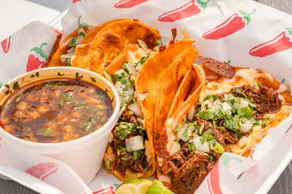 QuesaBirria Taco Plate