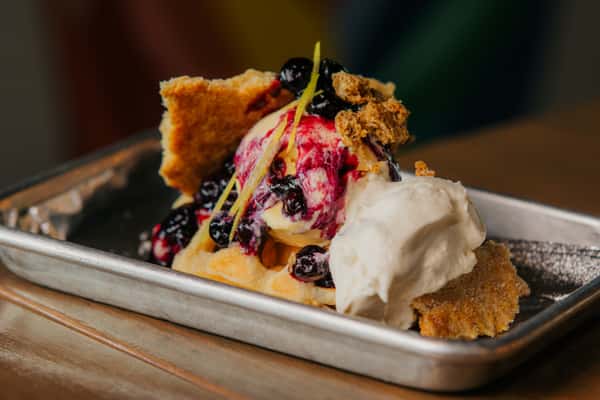 Blueberry Cobbler Waffle