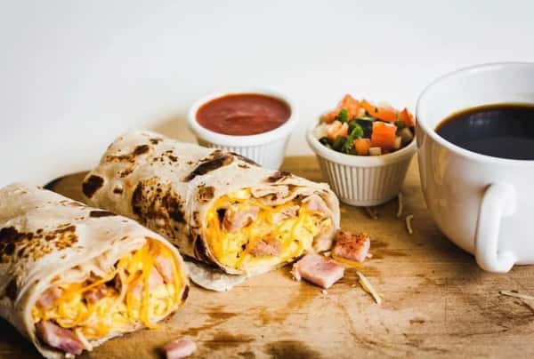 Ham Eggs & Potatoes Burrito