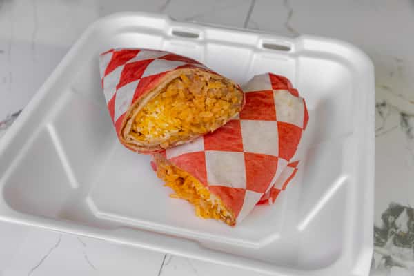 Bean, Rice And Cheese Burrito