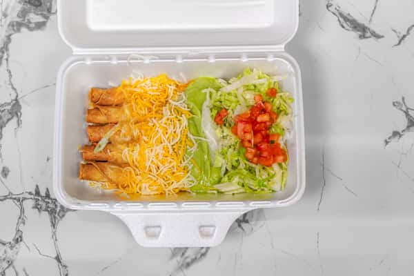 5 rolled Taquitos
