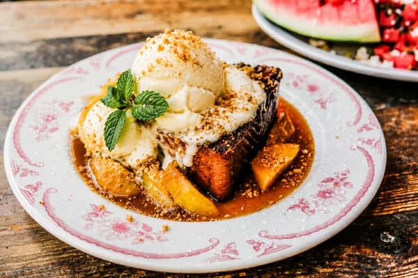 Peaches & Cream French Toast