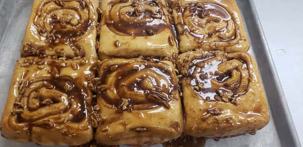 Frosted or Caramel Cinnamon Roll