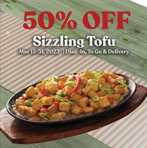 50% OFF Sizzling Tofu