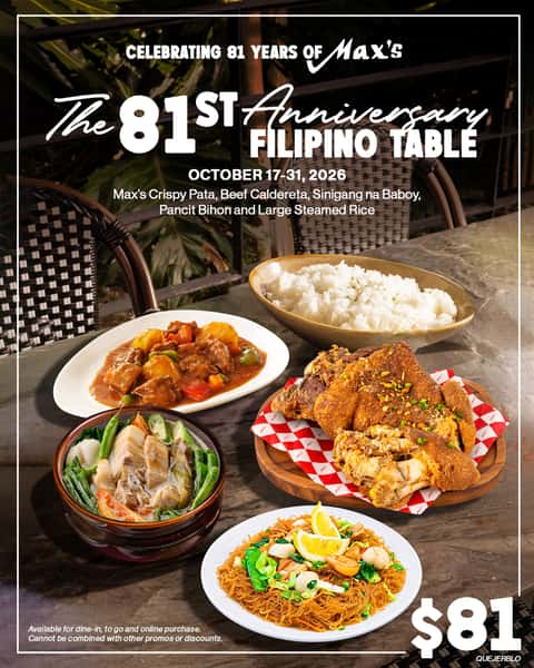 The 81st Anniversary Filipino Table Jersey City