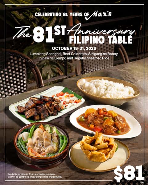 The 81st Anniversary Filipino Table Edmonton