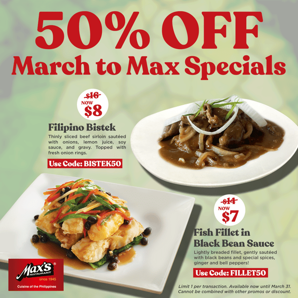 50% Off Fish Fillet in Black Bean Sauce