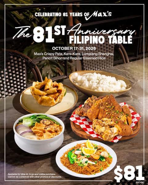 The 81st Anniversary Filipino Table San Diego