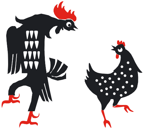 chicken and rooster art
