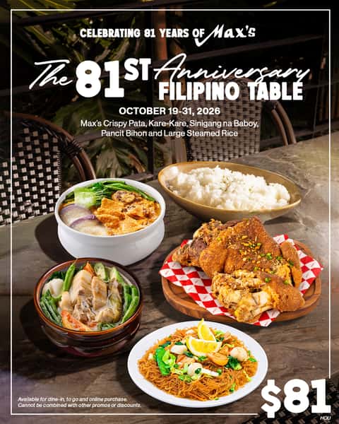 The 81st Anniversary Filipino Table Houston