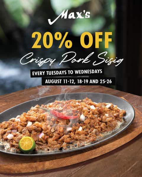 20% OFF Crispy Pork Sisig Winnipeg