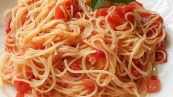 Spaghetti, Linguine, Fettuccine, Penne or Angel Hair