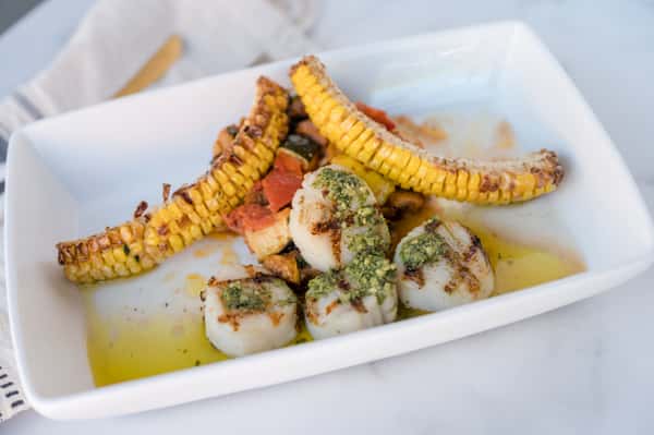 Grilled Scallops Ratatouille