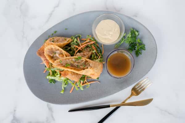 French Onion Spring Rolls