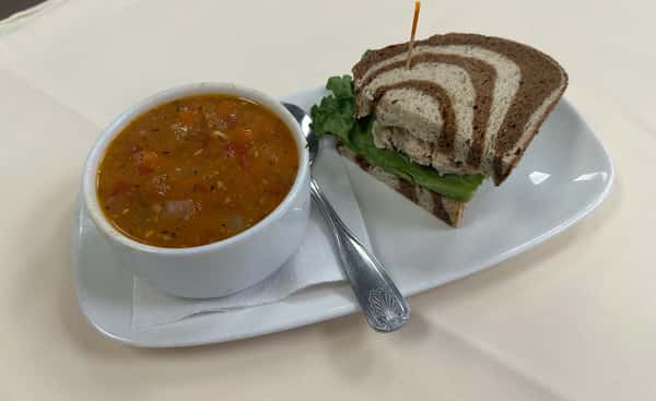 1/2 Tuna Sandwich & Soup Combo